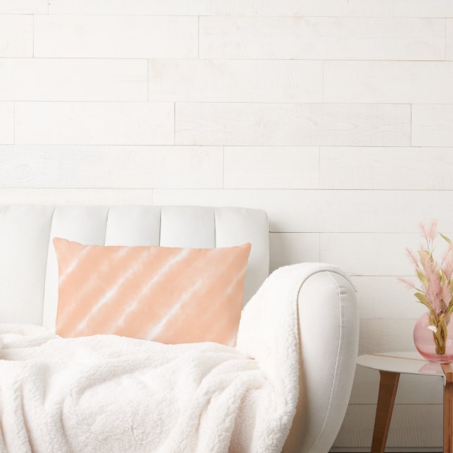 Abstracte Peach Fuzz Waterverf Pattern Modern Kussen (Bank)
