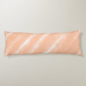 Abstracte Peach Fuzz Waterverf Pattern Modern Lichaamskussen (Achterkant)