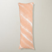 Abstracte Peach Fuzz Waterverf Pattern Modern Lichaamskussen (Voorkant Verticaal)