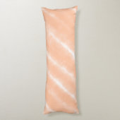 Abstracte Peach Fuzz Waterverf Pattern Modern Lichaamskussen (Achterkant (Verticaal))