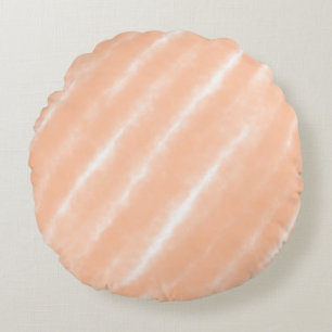 Abstracte Peach Fuzz Waterverf Pattern Modern Rond Kussen