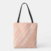 Abstracte Peach Fuzz Waterverf Pattern Modern Tote Bag (Achterkant)