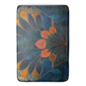 Abstracte Peacock Art Deco Badmat (Voorkant Verticaal)