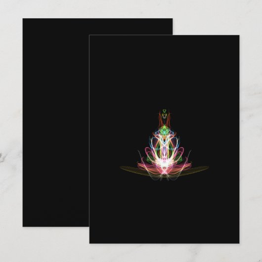 Abstracte Peacock Behuizing Kaart (Voorkant / Achterkant)