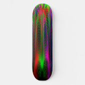 Abstracte Peacock Colors Skateboard (Voorkant)