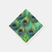 Abstracte Peacock Feathers Servetten (Hoek)