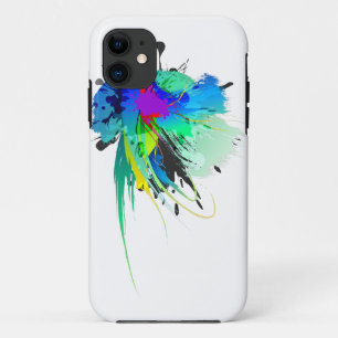 Abstracte Peacock Paint Spletters Case-Mate iPhone Case