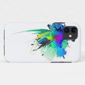 Abstracte Peacock Paint Spletters Case-Mate iPhone Case (Achterkant (horizontaal))