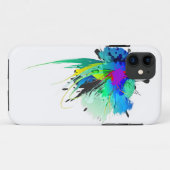 Abstracte Peacock Paint Spletters Case-Mate iPhone Case (Achterkant (horizontaal))