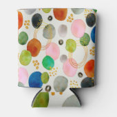 Abstracte pebble Gold Glitter Art Blikjeskoeler (Voorkant)