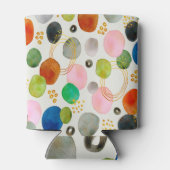 Abstracte pebble Gold Glitter Art Blikjeskoeler (Achterkant)