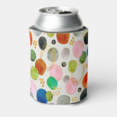 Abstracte pebble Gold Glitter Art Blikjeskoeler (Blikje Achterkant)