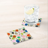 Abstracte pebble Gold Glitter Art Kartonnen Onderzetters (Insitu)