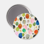 Abstracte pebble Gold Glitter Art Magneet (Voorkant / Achterkant)