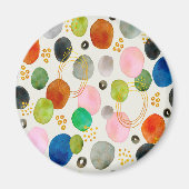 Abstracte pebble Gold Glitter Art Magneet (Voorkant)