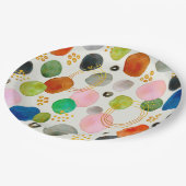 Abstracte pebble Gold Glitter Art Papieren Bordje (Gekanteld)