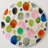 Abstracte pebble Gold Glitter Art Ronde Button 6,0 Cm (Voorkant)