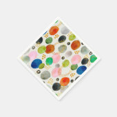 Abstracte pebble Gold Glitter Art Servet (Hoek)