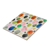 Abstracte pebble Gold Glitter Art Tegeltje (Zijkant)