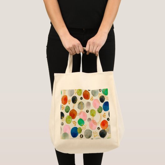 Abstracte pebble Gold Glitter Art Tote Bag (Voorkant (product))