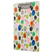 Abstracte Pebble Gold Glitter Art + Uw Logo Klembord (Links)