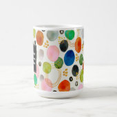 Abstracte Pebble Gold Glitter Art + Uw Logo Koffiemok (Center)