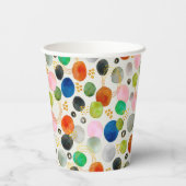 Abstracte Pebble Gold Glitter Art + Uw Logo Papieren Bekers (Achterkant)