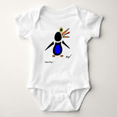 Abstracte Penguin Baby Creeper Romper (Voorkant)