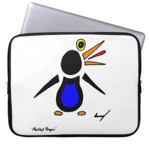 Abstracte Penguin-laptophoes Laptop Sleeve