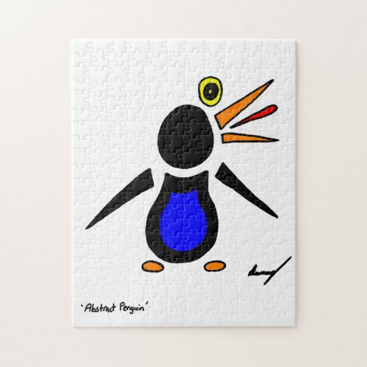 Abstracte Penguin Puzzle Legpuzzel (Verticaal)