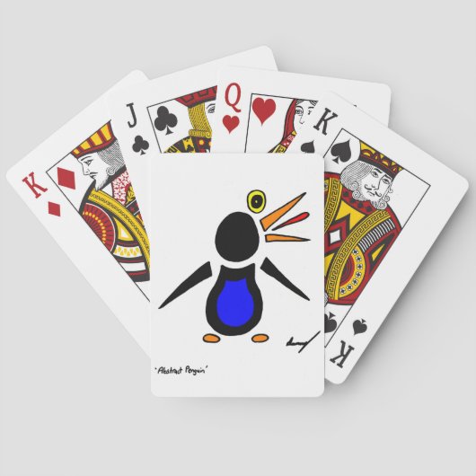 Abstracte Penguin-speelkaarten Speelkaarten (Achterkant)