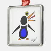 Abstracte Penguin Square Ornament (Links)