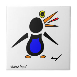 Abstracte Penguin Tegel Tegeltje