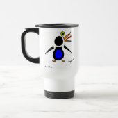 Abstracte Penguin Travel Mug Reisbeker (Links)