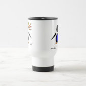 Abstracte Penguin Travel Mug Reisbeker (Center)