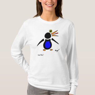 Abstracte Penguin Womens Long-Sleeve T-Shirt