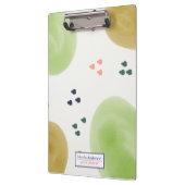 Abstracte penseellijn met bodembedekking klembord (Links)