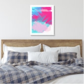 Abstracte Penseelstreek Energie Canvas Afdruk (Insitu (Slaapkamer))