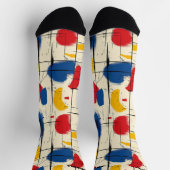 Abstracte penseelstreek Sokken met vet kleurontwer (Top)