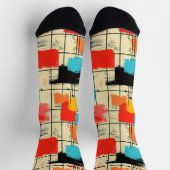 Abstracte penseelstreek Sokken met vetgedrukte kle (Top)