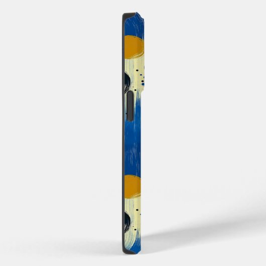 Abstracte penseelstreek Stippen met aangepaste naa Case-Mate iPhone Case (Achterkant / Rechts)