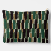 Abstracte penseelstreek streep aardetoon etui (Achterkant)