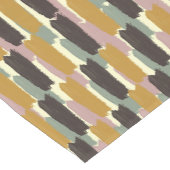 Abstracte penseelstreek streep retro botanisch  korte tafelloper (Hoek)
