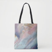 Abstracte penseelstreek tote bag (Voorkant)