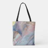Abstracte penseelstreek tote bag (Achterkant)