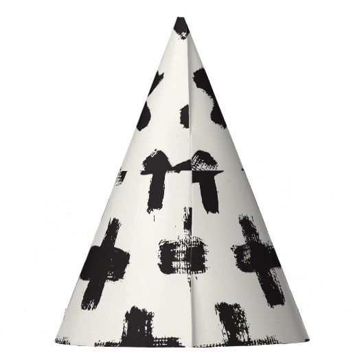  Abstracte penseelstreken achtergrond Feesthoedjes (Achterkant)