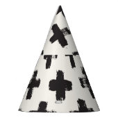 Abstracte penseelstreken achtergrond Feesthoedjes (Links)