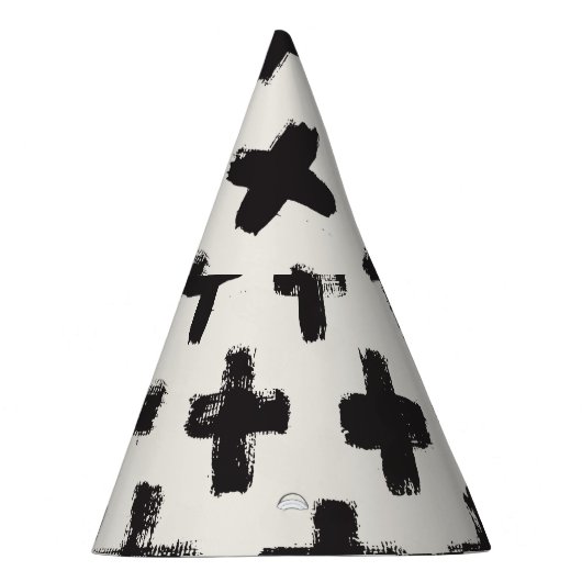  Abstracte penseelstreken achtergrond Feesthoedjes (Rechts)