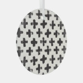  Abstracte penseelstreken achtergrond Glas Ornament (Voorkant Rechts)