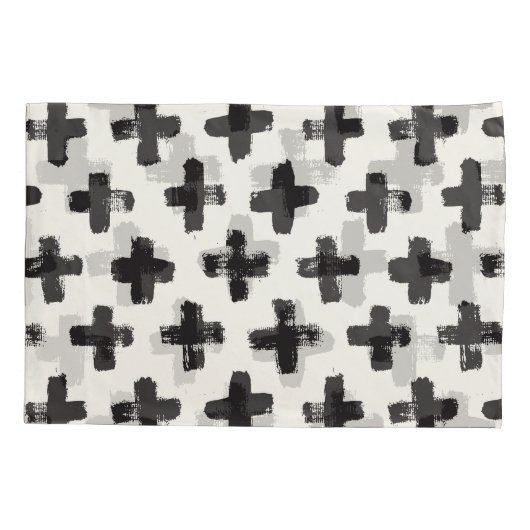 Abstracte penseelstreken achtergrond Kussensloop (Achterkant)